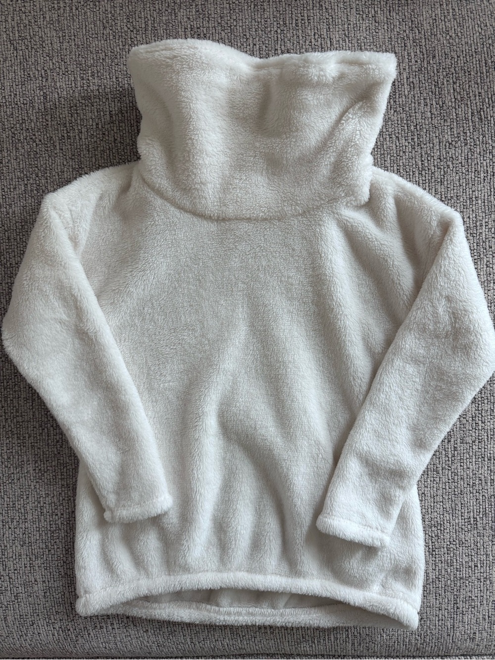Old Navy Cream Plush High-Neck Pullover Sweater